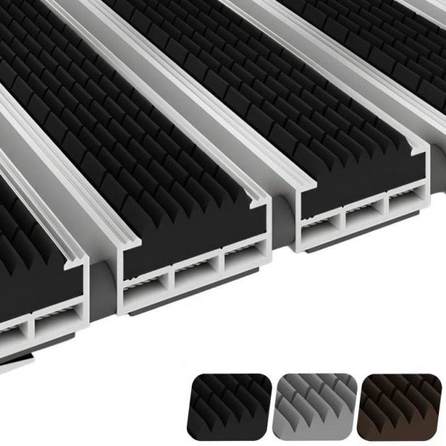 Tapis extérieur sur mesure structure aluminium gomme