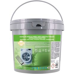 Pastille lave-linge anticalcaire en sachet hydrosoluble Proditab - seau de 250