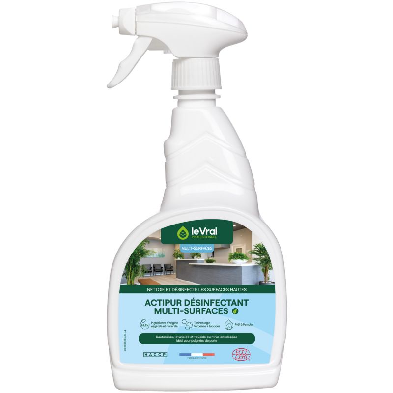Détergent désinfectant écologique multi surfaces Actipur