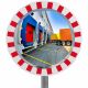 Miroir de circulation rond avec cadre PVC pour voie privée ​industrielle 90°