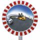 Miroir de circulation rond avec cadre PVC pour voie privée ​industrielle 180°
