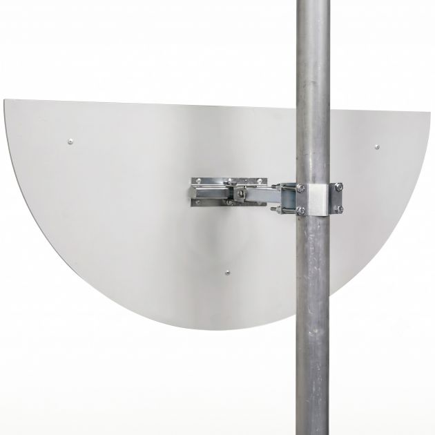 Miroir demi sphère de surveillance avec cadre PVC pour voie privée ​industrielle 180°