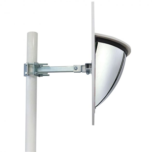 Miroir demi sphère de surveillance avec cadre PVC pour voie privée ​industrielle 180°