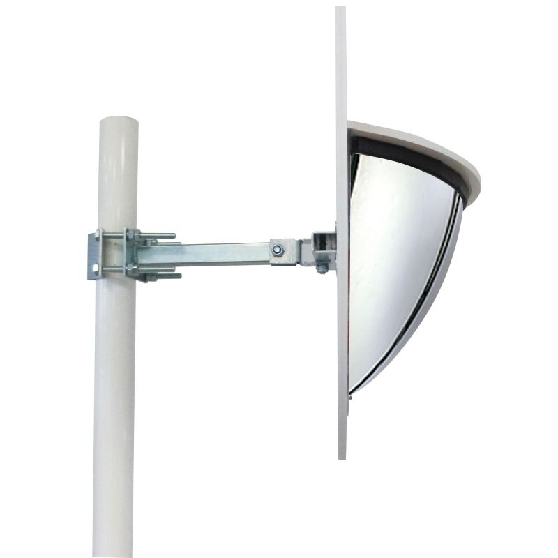 Miroir demi sphère de surveillance avec cadre PVC pour voie privée ​industrielle 180°