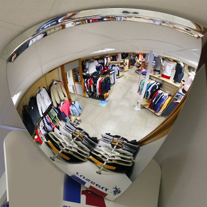 Miroir de surveillance 1/8 sphère intérieur​ 90°