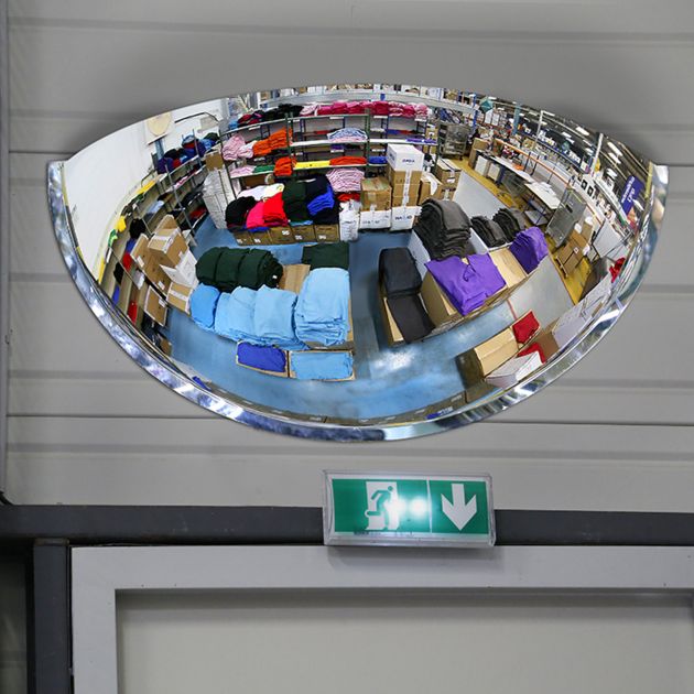 Miroir de surveillance 1/4 sphère intérieur​ 180°