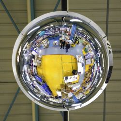 Miroir hémisphérique intérieur 1/2 de sphère 360°
