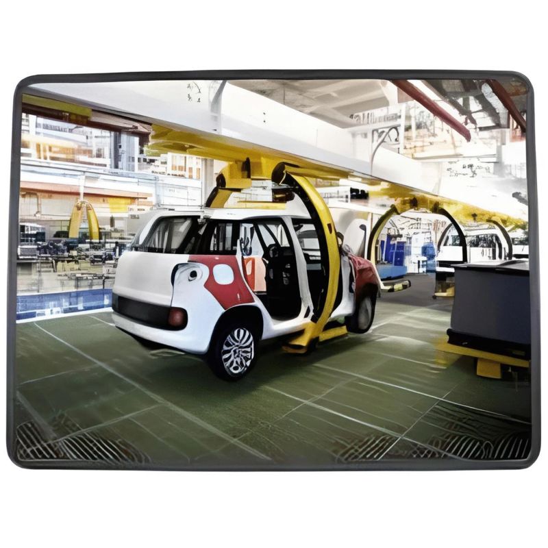 Miroir de surveillance mural rectangulaire intérieur 90°