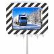 Miroir routier inox poli anti givre et buée rectangulaire 90°