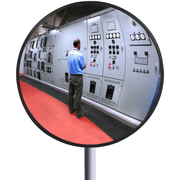 Miroir de surveillance inox poli rond multi usage spécial littoral 90°