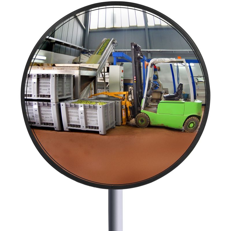 Miroir de surveillance inox poli rond multi usage spécial littoral 90°