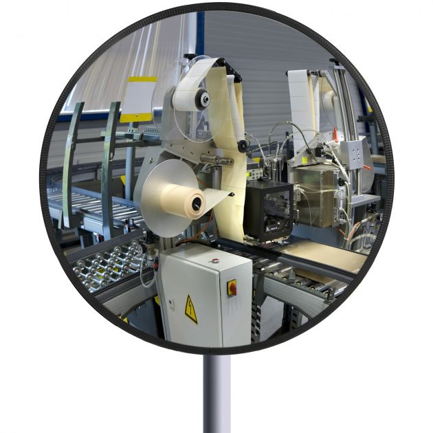 Miroir de surveillance inox poli rond multi usage spécial littoral 90°