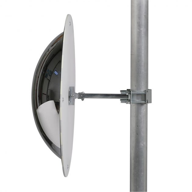 Miroir de sécurité rond avec cadre aluminium pour entrepôt