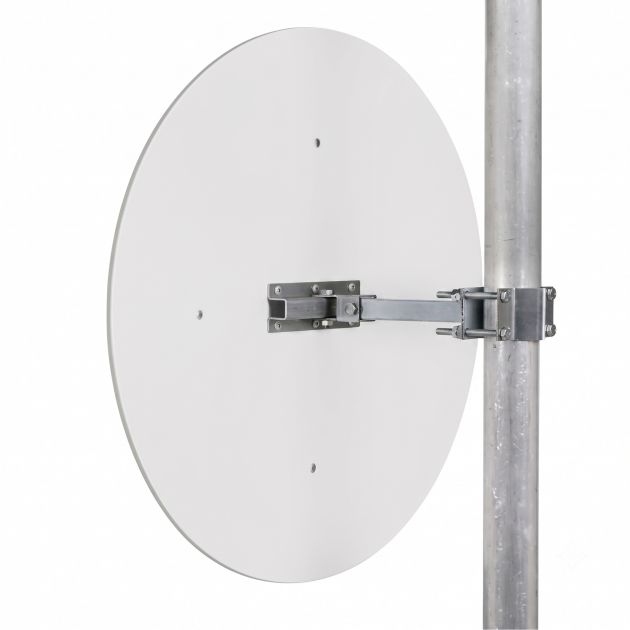 Miroir spécial littoral industrie rond 90° en inox poli