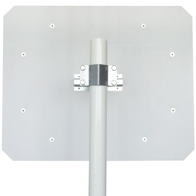 Miroir spécial littoral industrie rectangulaire 90° en inox poli