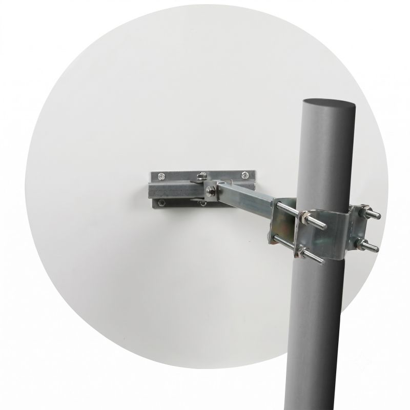 Miroir anti givre spécial littoral industrie rond 90° en inox poli