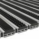Tapis aluminium sur mesure gomme et brosse