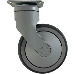 Roue pour chariot de ménage à visser 125 mm