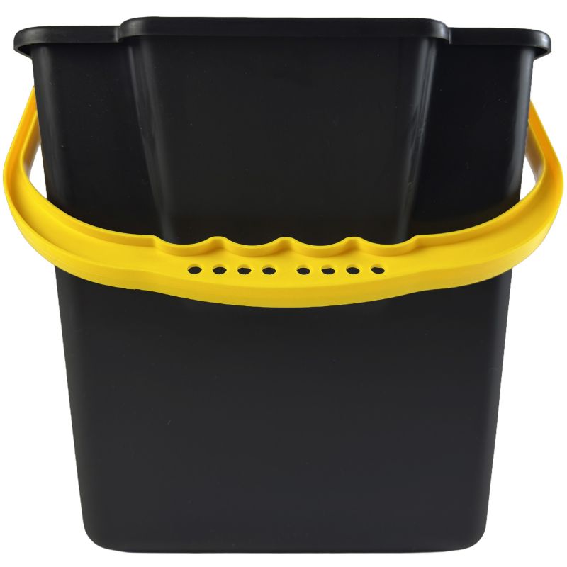 Seau 6L pour chariot de ménage avec bec verseur noir