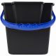 Seau 6L pour chariot de ménage avec bec verseur noir