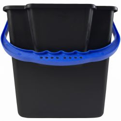 Seau 6L pour chariot de ménage avec bec verseur noir