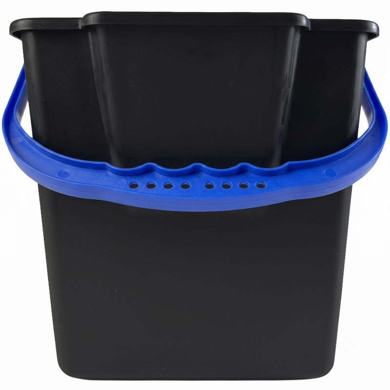Seau 6L pour chariot de ménage avec bec verseur noir
