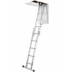 Echelle escamotable grenier 3 x 4 marche 3,24 m en aluminium