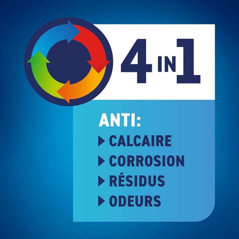 Anticalcaire lave-linge poudre 4 en 1Calgon - boîte de 60 doses