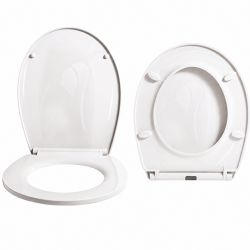 Abattant WC Thermodur charnières inox avec frein de chute