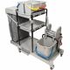 Chariot de ménage 6 seaux avec presse et porte-sac 120 L