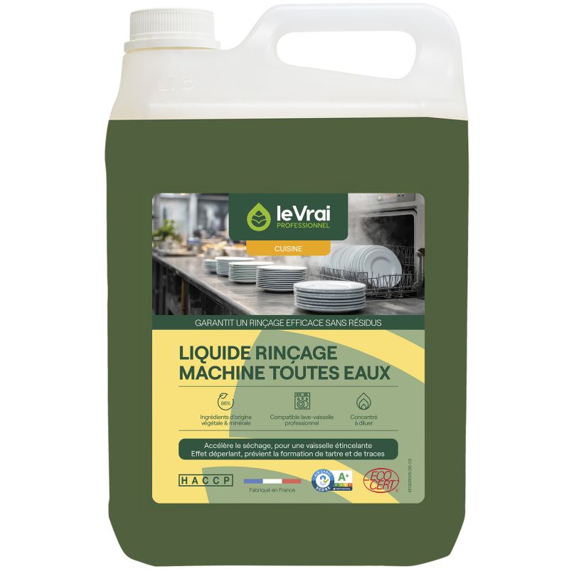 Liquide rinçage lave vaisselle toutes eaux 5 L