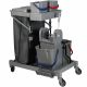 Chariot de ménage 4 seaux avec presse et support de sac 120 L