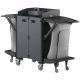 Chariot de service d\'étage caréné 2 porte-sacs 120L Brix Hotel