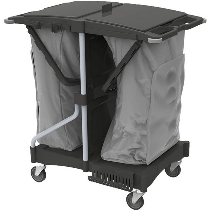 Chariot à linge 2 sacs 2x120 L Brix Light