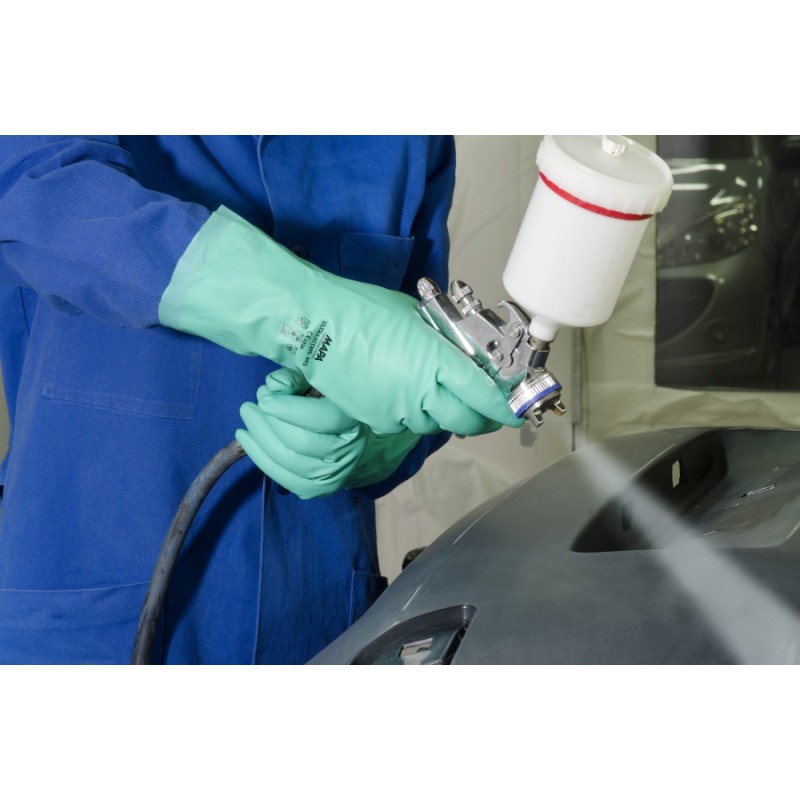 Gant de protection chimique en nitrile industrie automobile