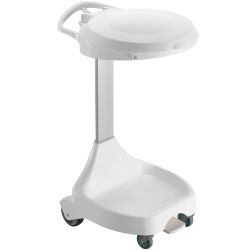 Support sac poubelle mobile à pédale 120 L