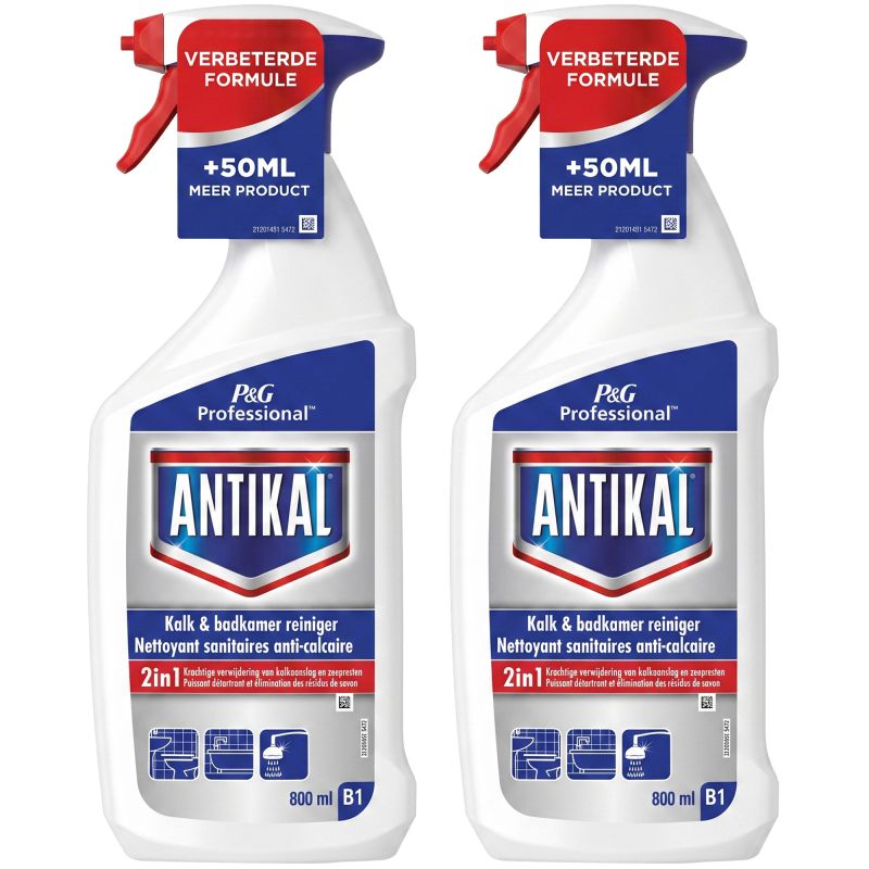 Spray nettoyant anti-calcaire Antikal 750 ml - lot de 2