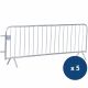 Barrière vauban 2,5 m 18 barreaux x5