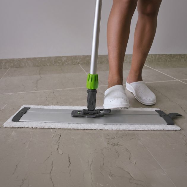 Support de balai en aluminium 40 x 10 cm pour lavage à plat Rail ICA