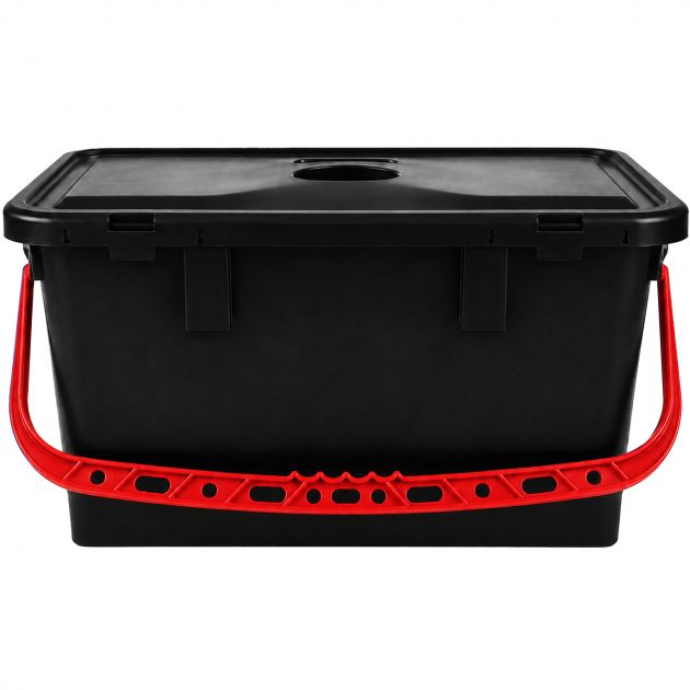 Seau 22L pour chariot de ménage noir rouge