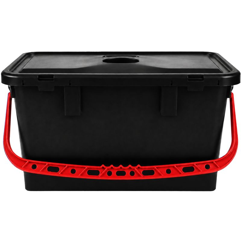 Seau 22L pour chariot de ménage noir rouge