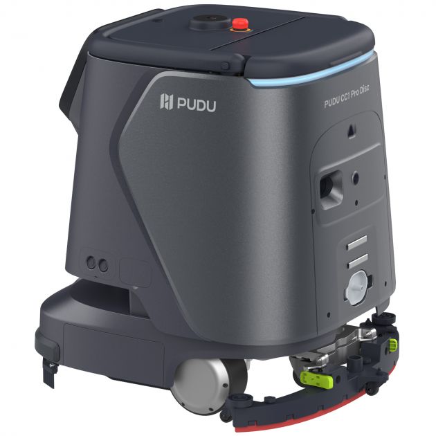 Robot autolaveuse professionnel à double disque PUDU CC1 PRO DISC