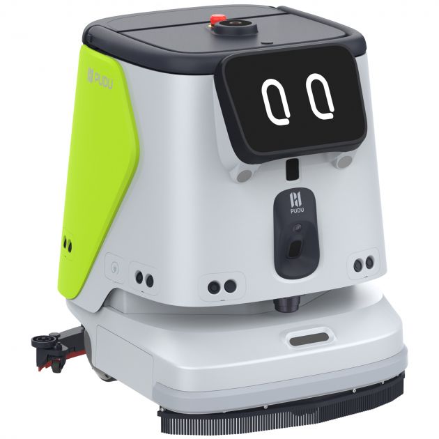 Robot autolaveuse professionnel à double disque PUDU CC1 PRO DISC