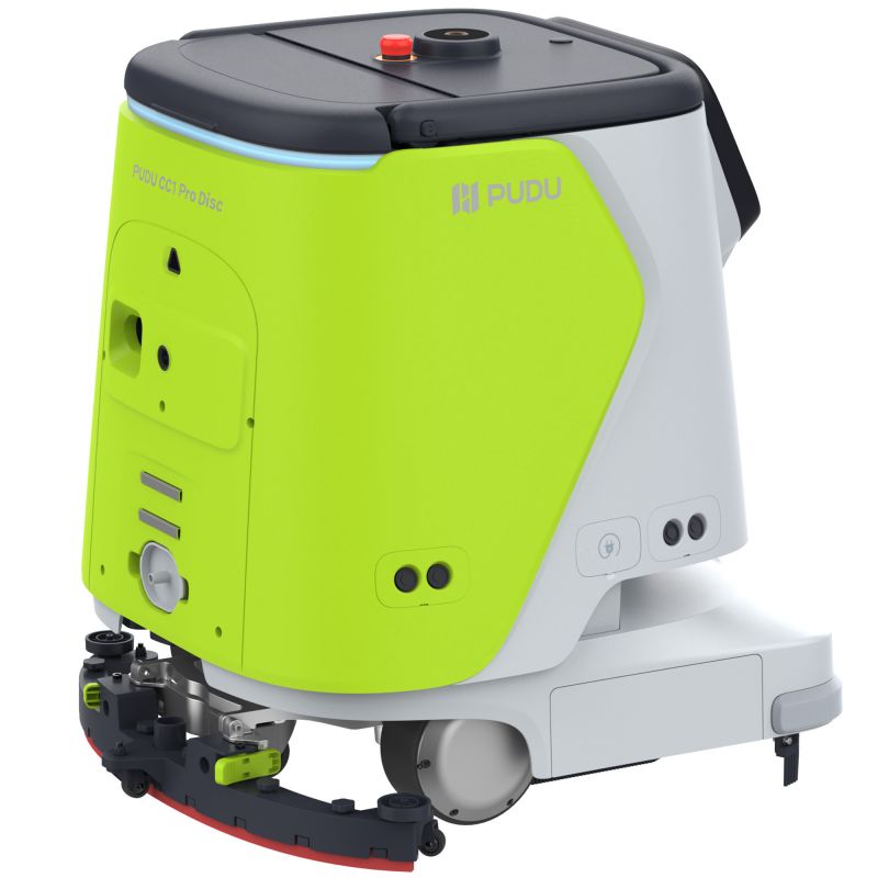 Robot autolaveuse professionnel à double disque PUDU CC1 PRO DISC