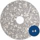 Lot de 4 disques mélamine monobrosse