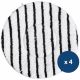 Lot de 5 disques microfibres double face monobrosse