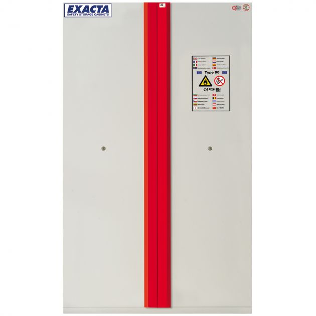 Armoire de stockage produit chimique inflammable coupe feu 90 min 2 portes