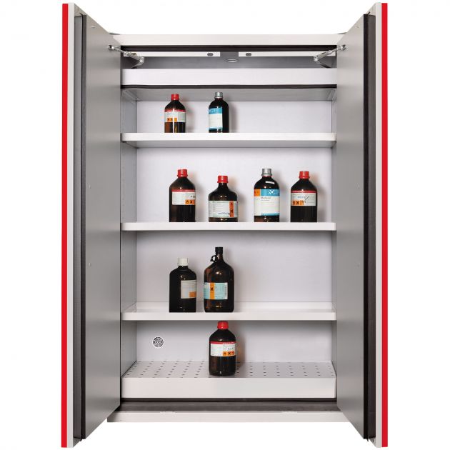 Armoire de stockage produit chimique inflammable coupe feu 90 min 2 portes