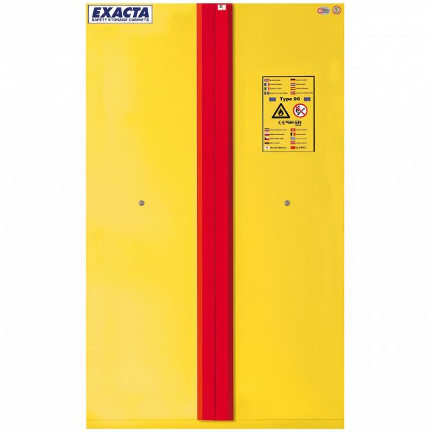 Armoire de stockage produit chimique inflammable coupe feu 90 min 2 portes