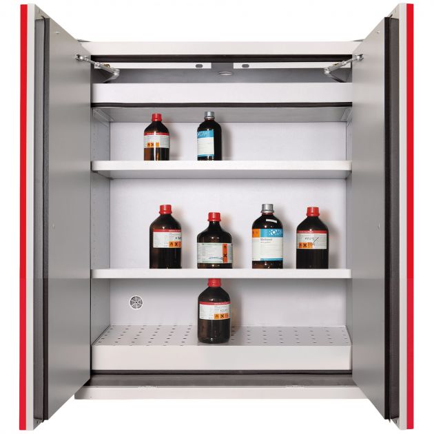Armoire de sécurité comptoir produits inflammables anti feu 90 min 2 portes